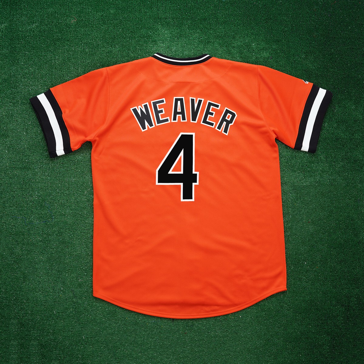 Earl Weaver Baltimore Orioles 1983 Cooperstown Throwback Orange