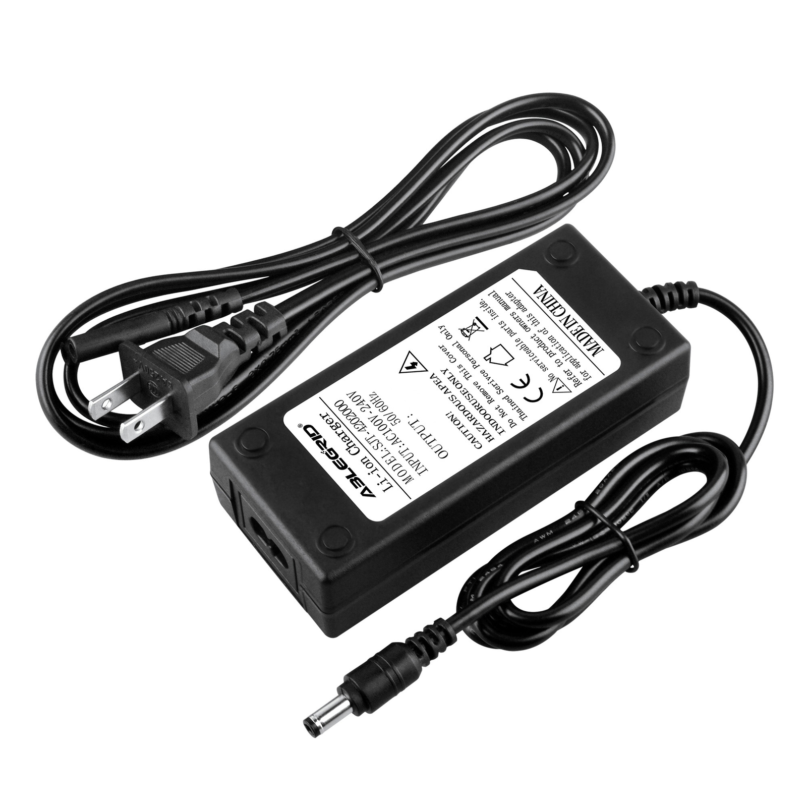 42V 2A AC Adapter Charger For Gotrax Bike Alpha XL / Emerge / Endura
