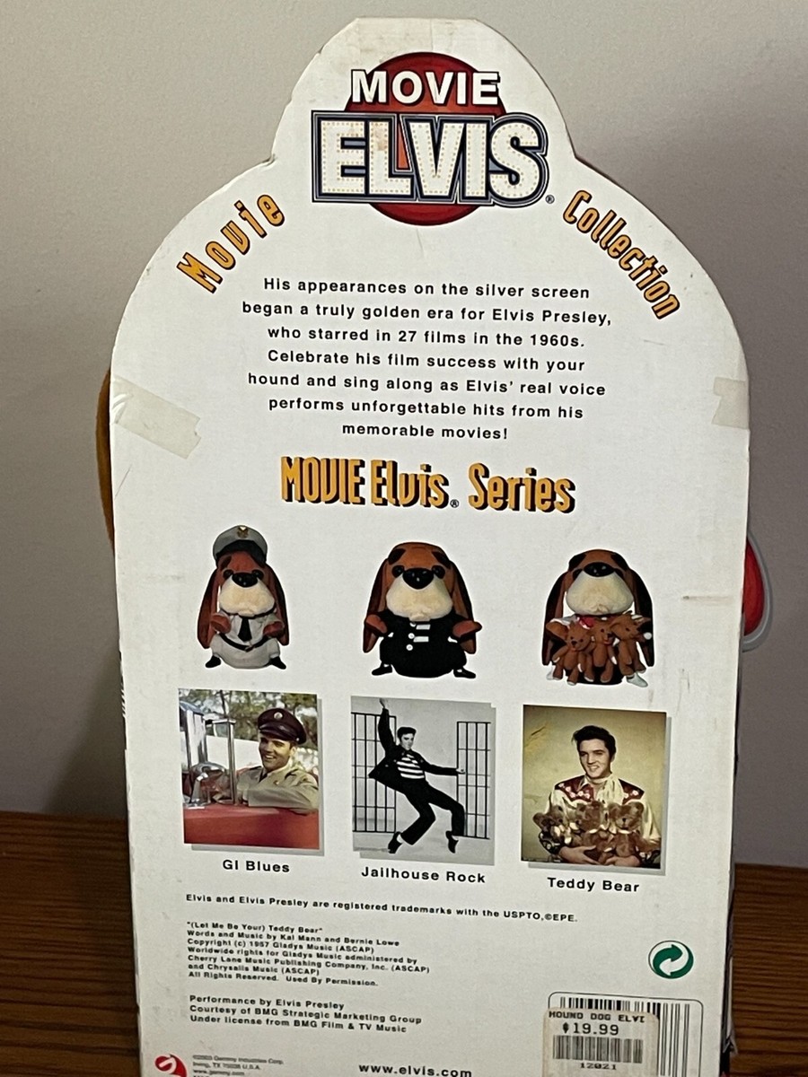 Elvis Presley Singing Dancing Hound Dog Plush Movie