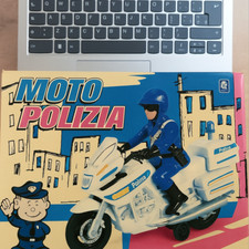 Moto Polizia Giocattolo con Agente – Luci e Suoni – 3+ Anni DA COLLEZIONE
