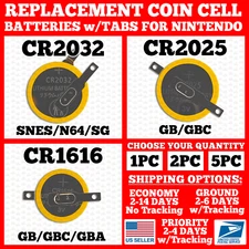 CR1616/CR2025/CR2032 Save Battery Tabs Pokemon Game Boy/Color/Advance/GB/GBC/GBA