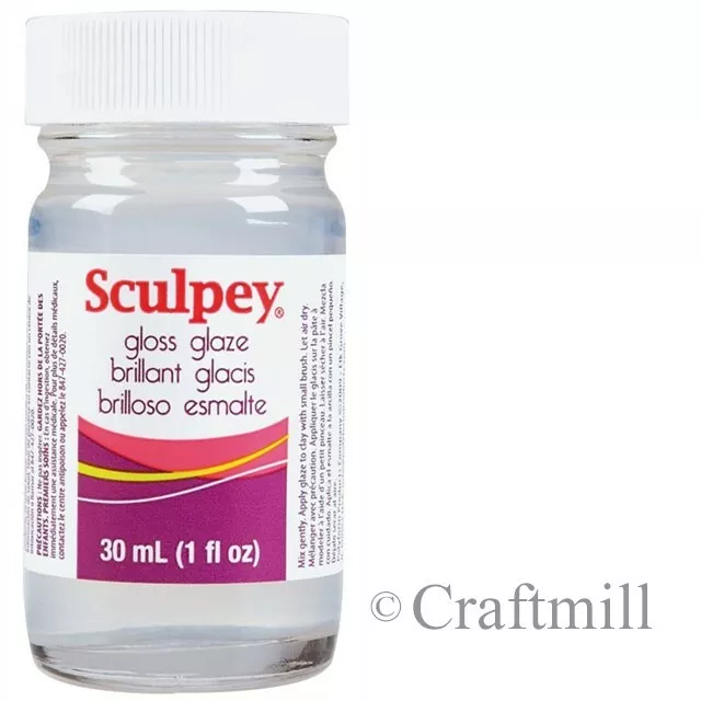 SCULPEY GLOSS GLAZE VARNISH - for fimo & sculpey polymer clay 30ml