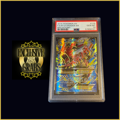 M Gyarados EX 115/122 Full Art XY Breakpoint PSA 10 GEM MINT