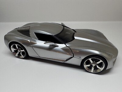 1:24 Jada Chevrolet Corvette Stingray Concept Silver Diecast Car