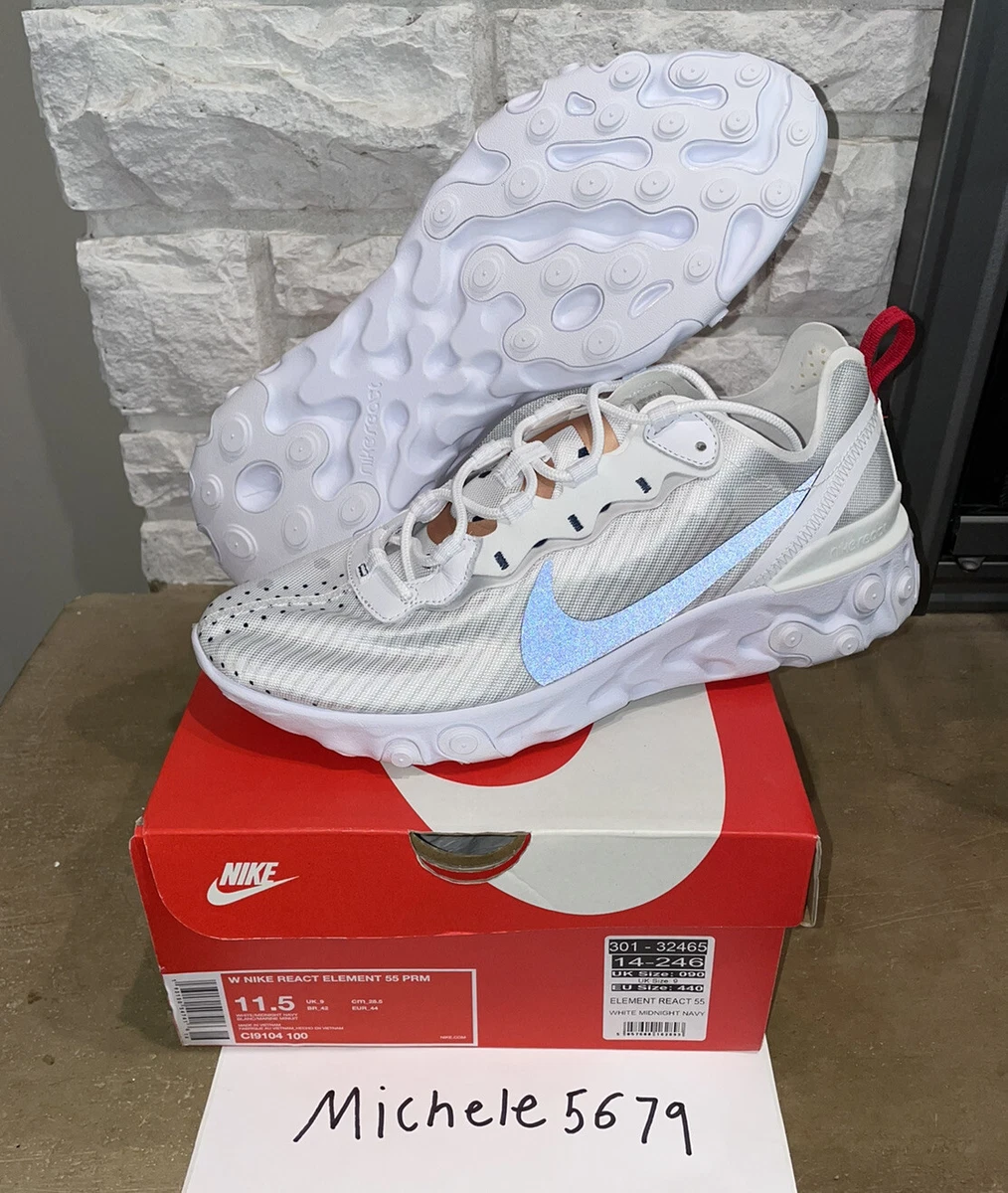 Nike React Element 55 PRM Womens France Polka Dot 3M Size 11.5 New CI9104 100