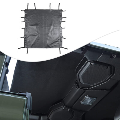 Soft Leather Sunshade Mesh Shade Top Sun Visor Cover for Jeep Gladiator JT 2018+