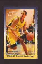 Drexel Dragons--2000-01 Basketball Pocket Schedule