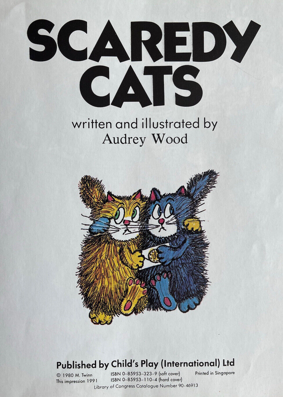 Scaredy Cats childrens Book