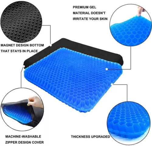 Double Layer Gel Honeycomb Seat Comfort Cooling Support Cushion Flex Pain Relief - Picture 6 of 15