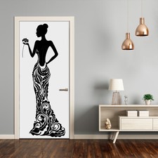 Removable Home Door Wall Sticker Self Adhesive Modern Fashion illustration