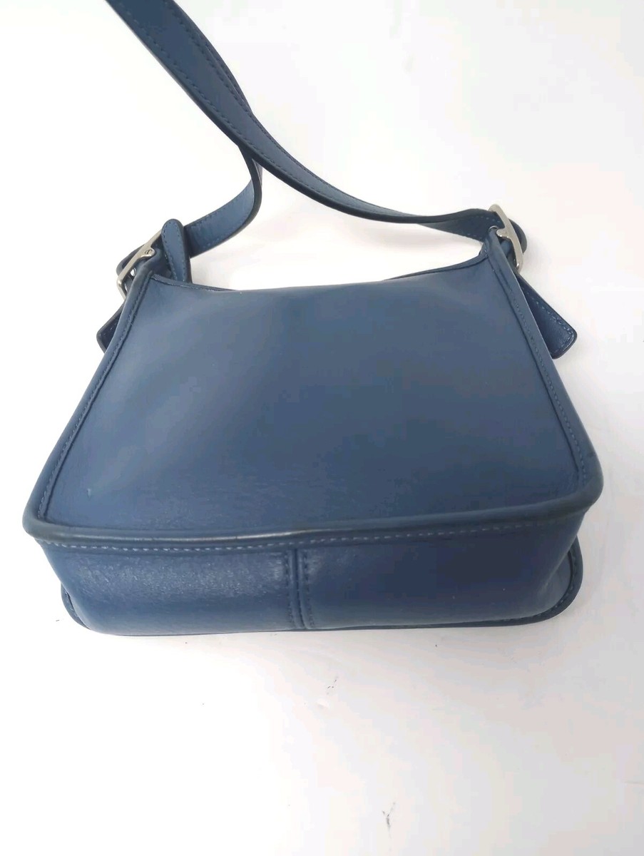 Vintage Coach Janice Legacy Blue Leather Crossbody 2003 6610