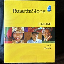 Rosetta Stone Italian Level 1 Version 3 WIN/MAC CD-ROM Personal Edition NEW