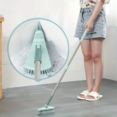 37'' Long Handle Shower Cleaning Brush Tub Tile Scrubber for Bathroom Cleaning