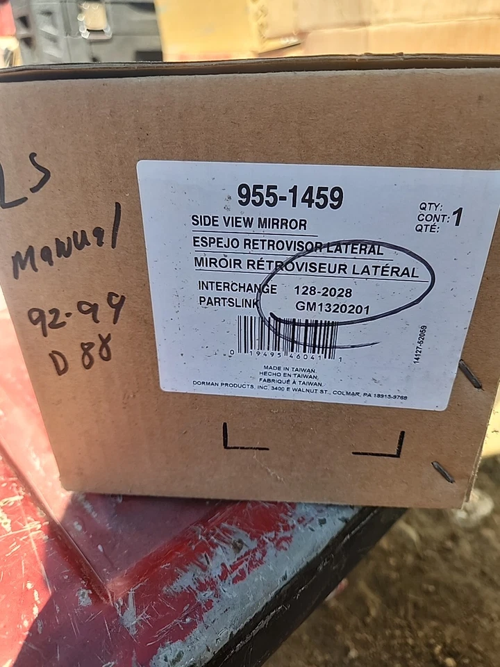 Espejo de puerta manual para 92-99 Buick LeSabre Olds 88 Foto 4 de 4