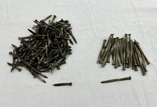 1.75 lbs of Antique Square Head Nails - Rustic, Vintage 1.5" & 2.5"
