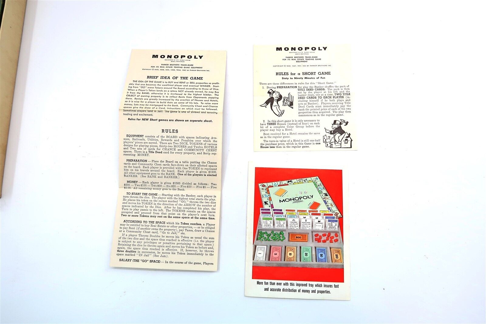 Vintage 1964 Monopoly Game by Parker Brothers Red Oversize -  Portugal