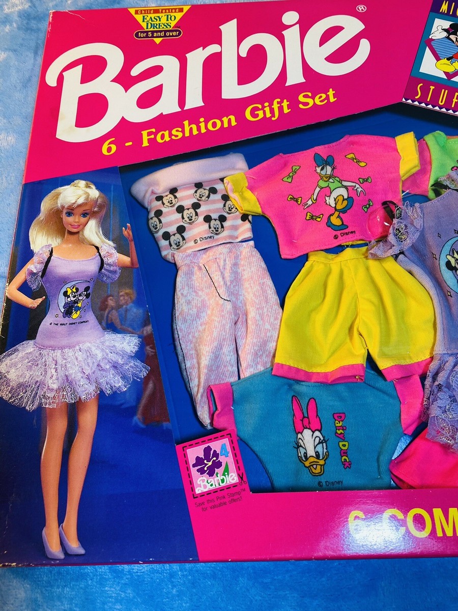 Vtg 1991 Barbie 6-FASHION GIFT SET 