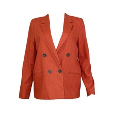 SÉzane Gracie Linen Blazer, Terracotta, Fr40