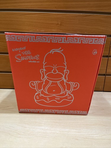 The Simpsons Homer 7 Zoll Buddha Kidrobot Sammlerstück Kunst Spielzeug 2014 brandneu versiegelt - Bild 2 von 8