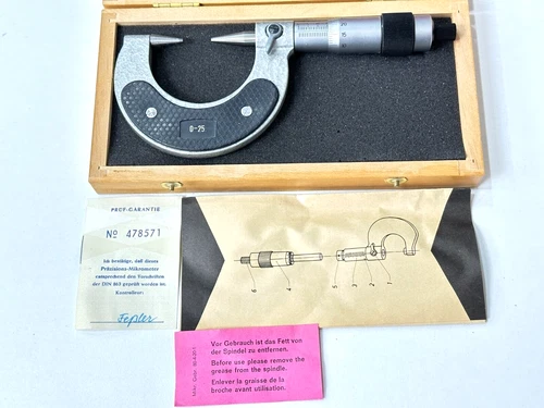 Iron Measuring Screw with Conical Surface 0-25mm Spindle 2.5mm RHV21034
