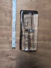 Single Cigar Glass Ashtray Handmade Vintage