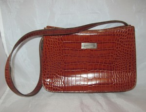 ralph lauren embossed leather bag