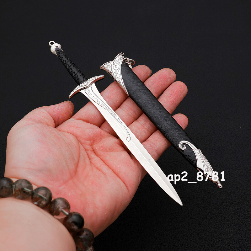 1/6 7.08'' Metal Medieval Sting Sword Blade For Bilbo Baggins 12