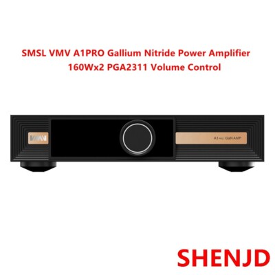 NEW SMSL VMV A1PRO Gallium Nitride Power Amplifier 160Wx2 PGA2311 Volume Control