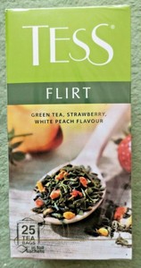 Tess Flirt green tea with strawberries and white peach ...