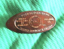 Elongated Coin Tucson, AZ Tuscon Coin Show 1981 D Lincoln Cent UNC #S1019