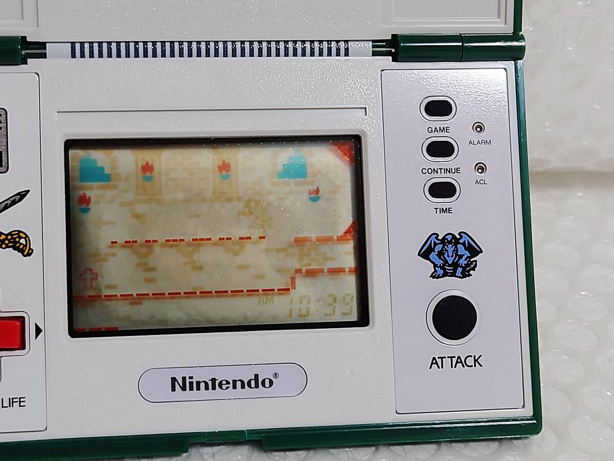 【希少・動作確認済・電池蓋あり】任天堂 ゲーム&ウオッチ ゼルダ ZL-65 Nintendo Game & Watch Zelda ZL-65 Multi Screen Defective Japan