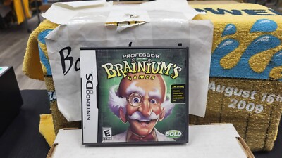 CIB PROFESSOR BRAINIUM'S GAMES NINTENDO DS VIDEO GAME COMPLETE IN BOX