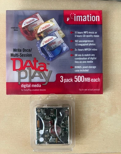 3DISC X1 PACK IMATION DATAPLAY  (500MB) + Original Drive Board Engine SUPER RARE