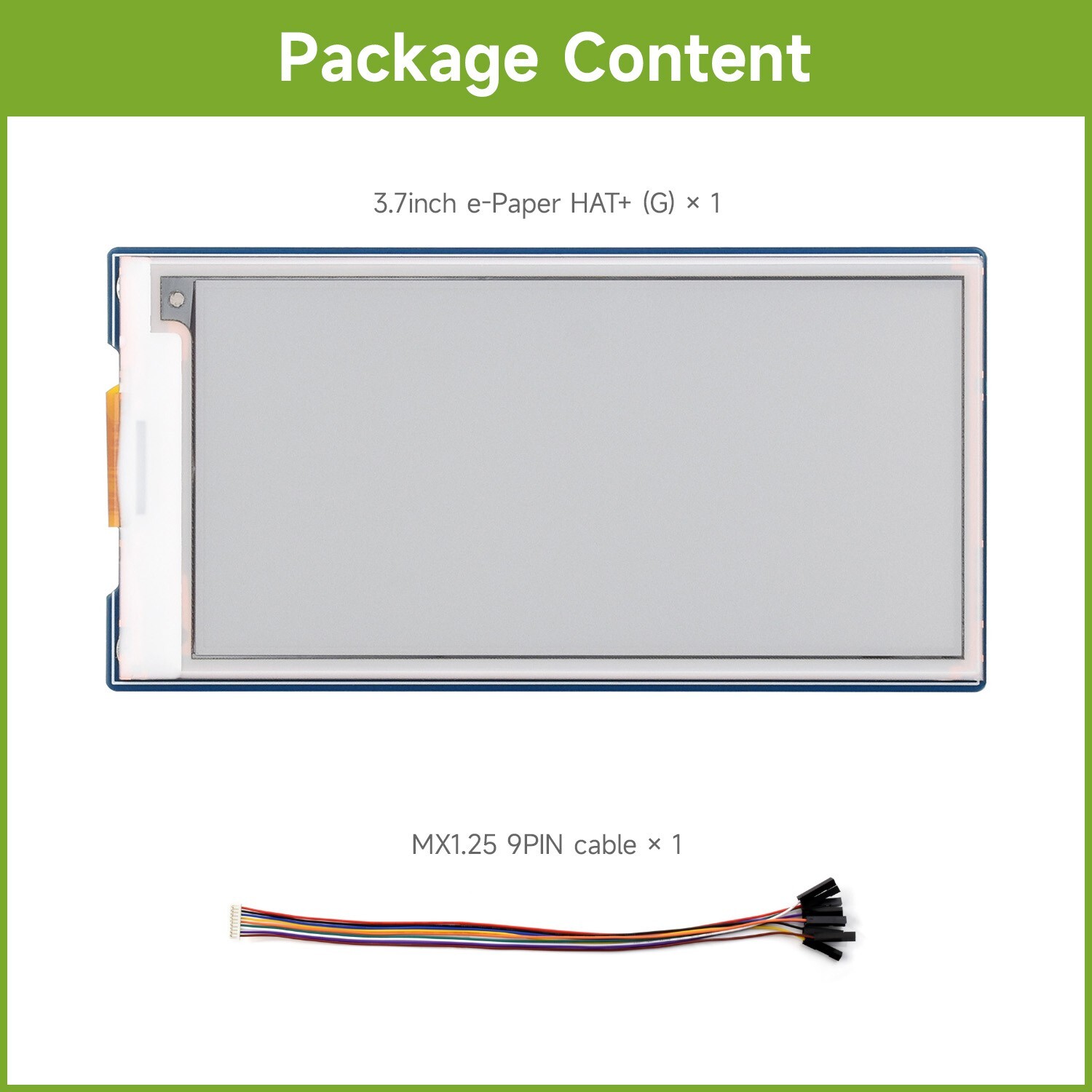 Waveshare 3.5inch E-Paper Display (G) E-Ink Display for Raspberry Pi 384×184