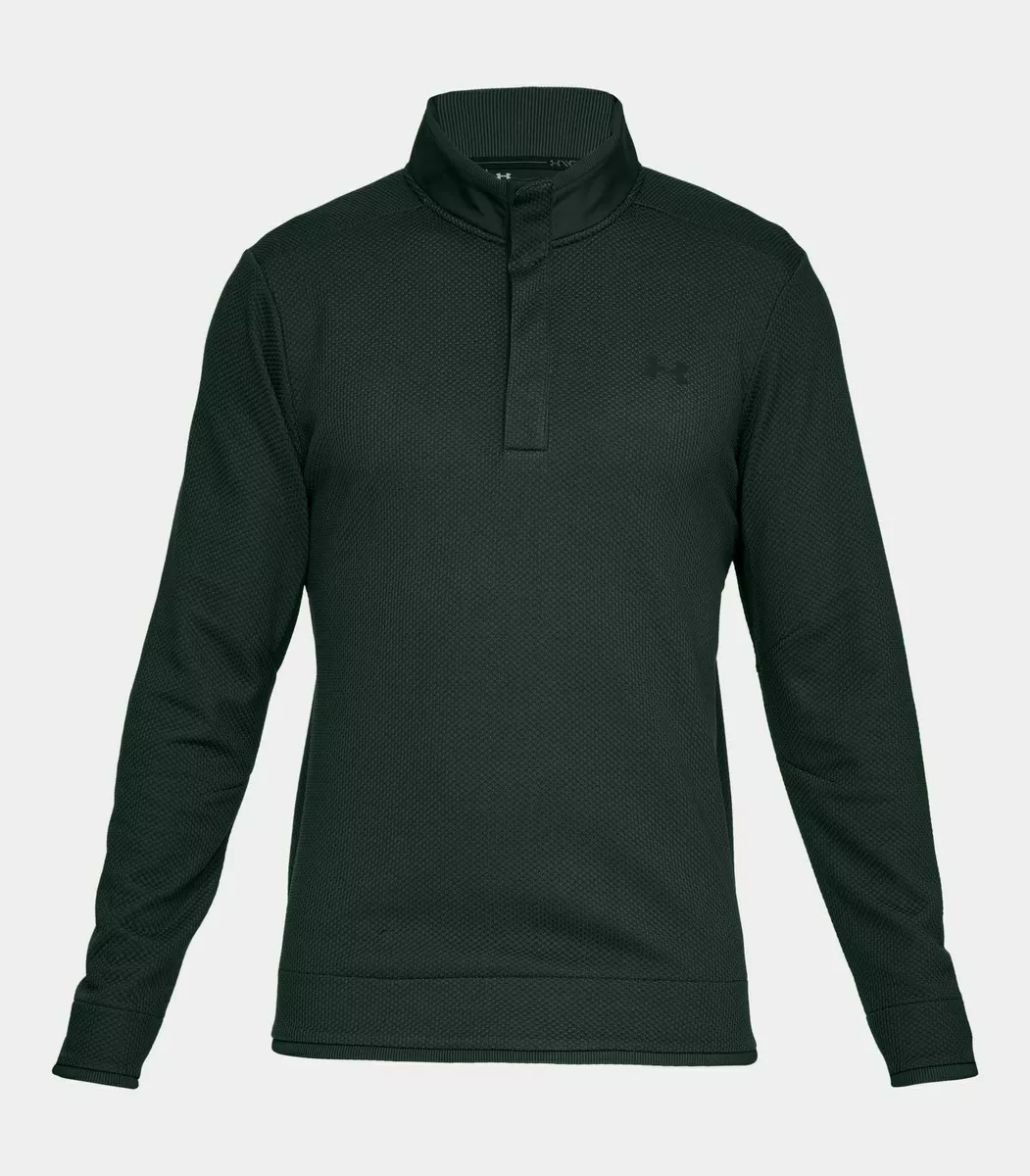 NWT 75 Under Armour Men s UA Storm Sweater Fleece Golf Mock 1317345 384 Green S