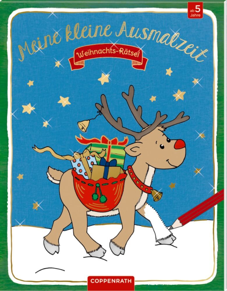 Thumbnail - Meine Kleine Ausmalzeit: Weihnachts-rätsel, Gebundenes Buch, 48