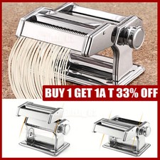 Stainless Steel Adjustable Pasta Maker Machine Lasagne Spaghetti Ravioli Cutter