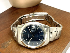 Tudor Mens Watch 9050/0 Vintage Prince Oysterdate Swiss Automatic Blue Dial 34mm 7