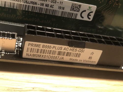 CPU + Motherboard + RAM Combo: ASUS PRIME B550-PLUS AC-HES+Ryzen 5 5600G + 8GB - Picture 4 of 22
