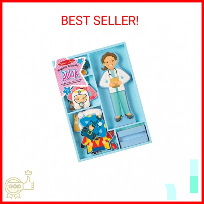 Julia Dress Up Set  Wooden Magnetic Doll