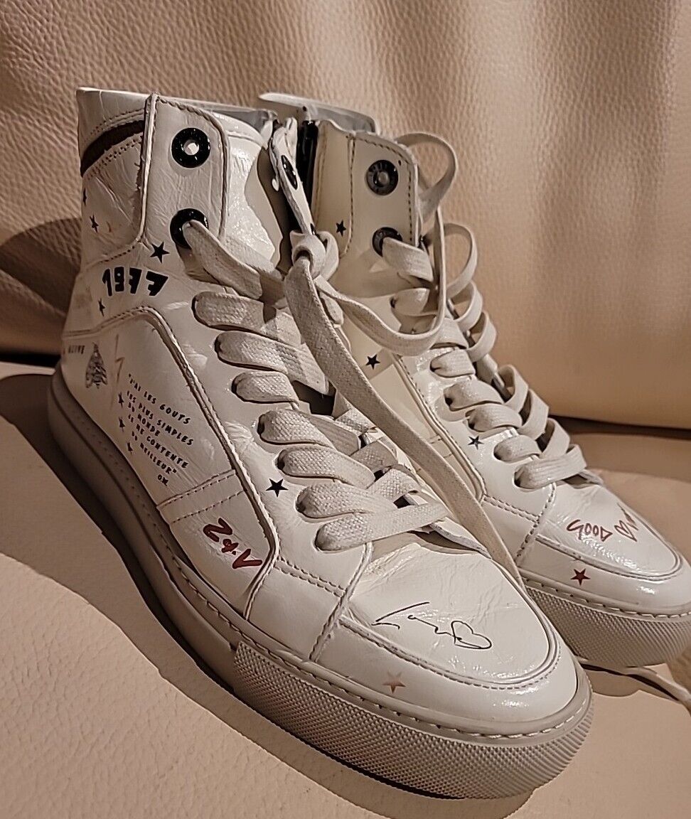 Zadig & Voltaire ZV1747 High Top Flash Crush Leather Zadig & Voltaire ZV1747 High Top Flash Crush Leather