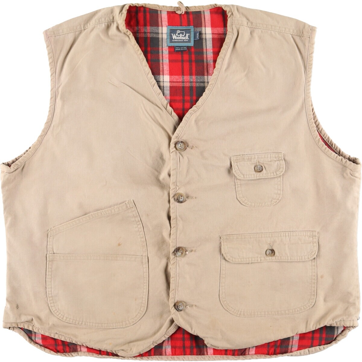 80'S WOOLRICH Hunting Vest Made in USA Men's XXL Vintage