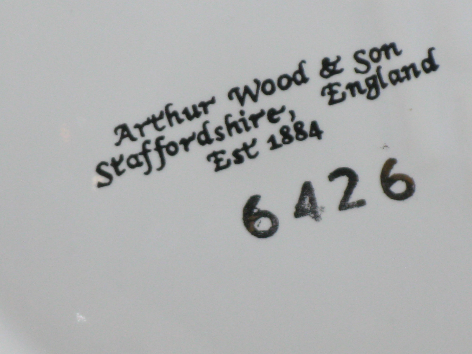 Vintage Arthur Wood & Sons Staffordshire Teapot Roses Floral England