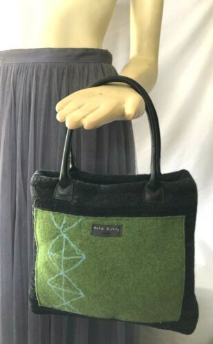 Orla Kiely Backpack Multi Color Leaf Print Leather Trim  display picture 2