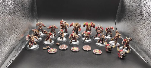 Compatible 2nd hand blood bowl Fantasy Football Team Chaos Warriors Resin