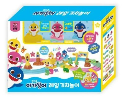 Express] Pinkfong Baby Shark Rail Train Play Set Baby Figure Sound