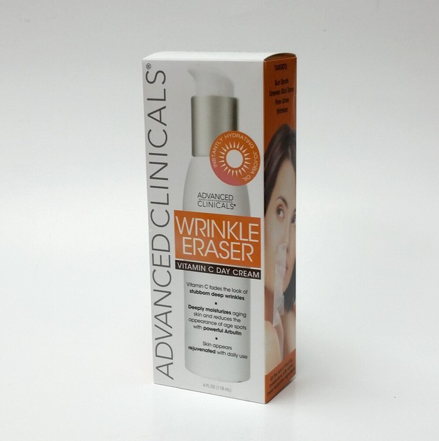 Advanced Clinicals Wrinkle Eraser Vitamin C Day Cream 4 oz eBay