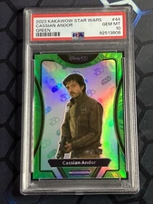 2023 Kakawow Phantom Star Wars Cassian Andor #PS-IGR-44 Green Prizm /20 PSA 10