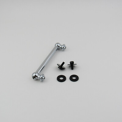 10 PCS 3 1/2'' Tom Tube Lugs Double End Chrome w/ Gaskets & Black Screws(M4*11mm)