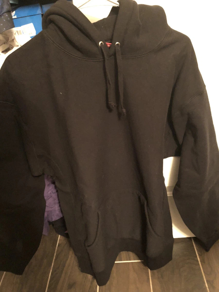 Supreme Studded Logo Hooded Sweatshirt Black Size L Unworn SS18